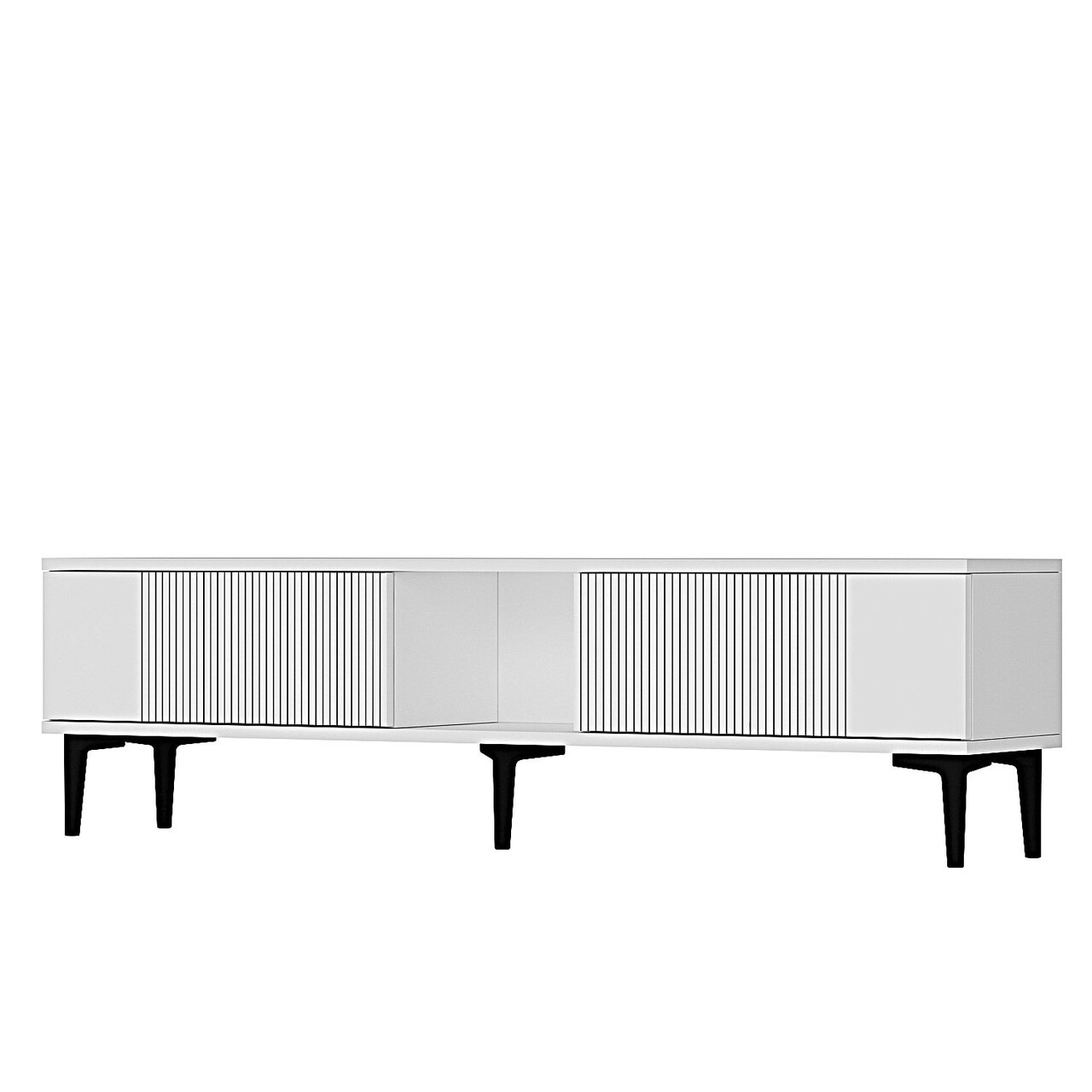 Comoda TV, Hanah Home, Corsa 150, 150x40.5x32 cm, Alb - imagine 4