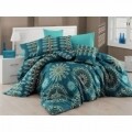 Lenjerie de pat double Hula Turquoise