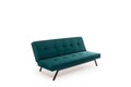 Canapea extensibila cu 3 locuri, Futon, 859FTN2901, Metal , Verde petrol