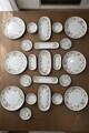 Set de mic dejun, Hermia, 208PEK1132, Portelan, Platou cu măsline: 25 cm (2 bucăți), Alb/Maro