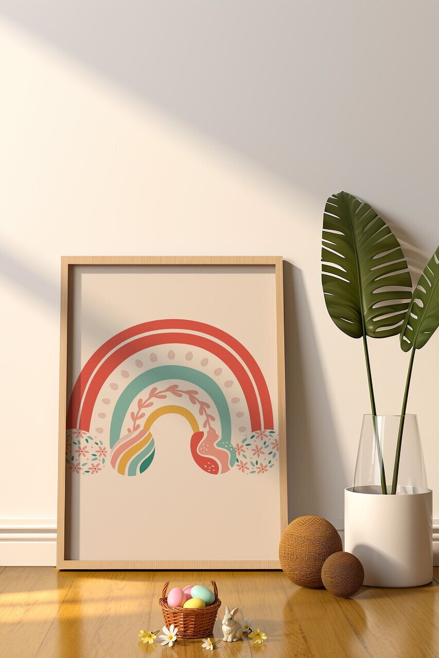 Tablou decorativ, Arteastermodel27-5070, MDF, Multicolor — imaginea 2