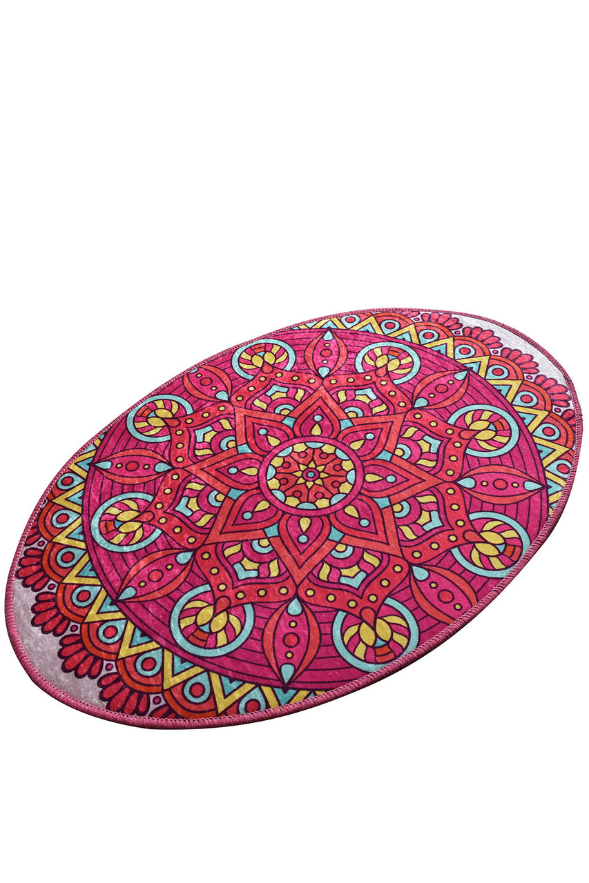 Covor, Mandala Oval DJT, 60x90 cm, Multicolor - view 2