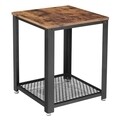 Masuta, Vasagle, 45 x 45 x 55 cm, fier/PAL, maro rustic