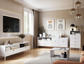 Comoda ELTAP, Dullum, 200x40x75 cm, MDF, alb