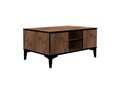 Masuta de cafea, Puqa Design, Cide, 90x45x60 cm, PAL, Pin Atlantic / Negru