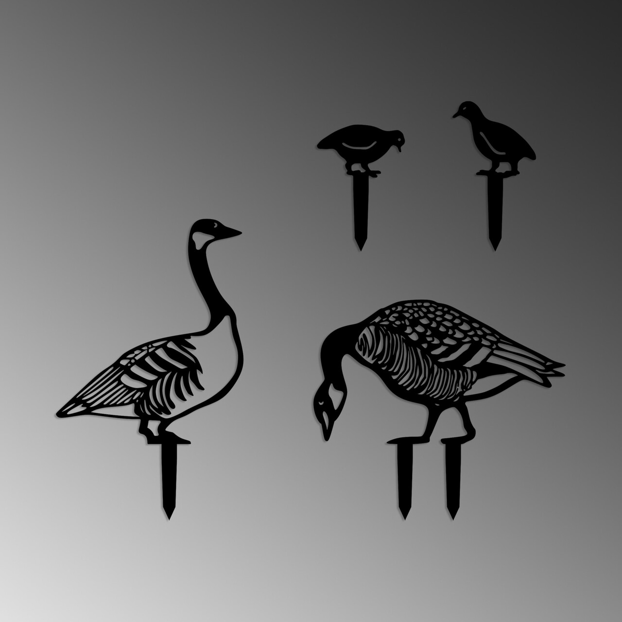 Obiect decorativ de grădină, Fam 07, Negru - imagine 5