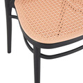 Scaun de gradina Juniper, Pakoworld, 40.5x51x86.5 cm, polipropilena cu protectie UV, negru/bej