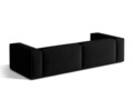 Canapea 5 locuri, Nuria-88, Micadoni Home, 290x110x72 cm, catifea, negru