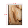 Tablou decorativ, Feather, Lemn, Lemn, Multicolor
