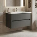 Dulap de baie cu chiuvetă, Hanah Home, Arno 85, Antracit