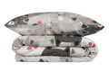 Lenjerie de pat dubla, Duvarda Kediler - Grey, Eponj Home, 65% bumbac/35% poliester
