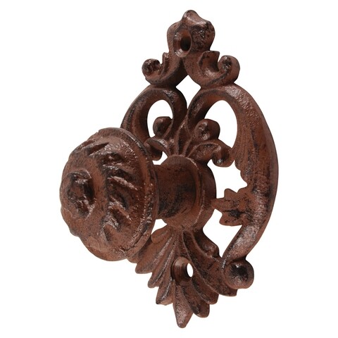 Buton usa, Esschert, B, 11.2 x 7.7 x 5.6 cm, fier forjat
