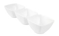 Set 3 boluri Salsa, Ambition, 8.3 x 8.3 cm, 140 ml, portelan, alb