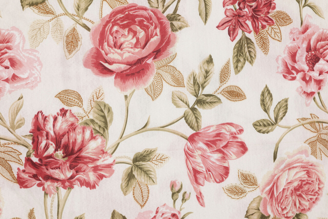 Lenjerie de pat pentru o persoana, L'essentiel Maison, Care, Pink / Cream / Green