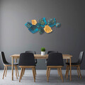Decoratiune de perete, Palm, Metal, Dimensiune: 130 x 64 cm, Multicolor