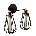 Aplica de perete, Alby, 525NOR3178, Metal, Negru/Bronz