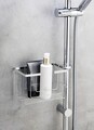 Etajera pentru baie Valognes, Wenko, 20x13x12 cm, inox, argintiu