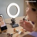 Lampa circulara pentru selfie LED, InnovaGoods Lumahoop, 26 cm, USB