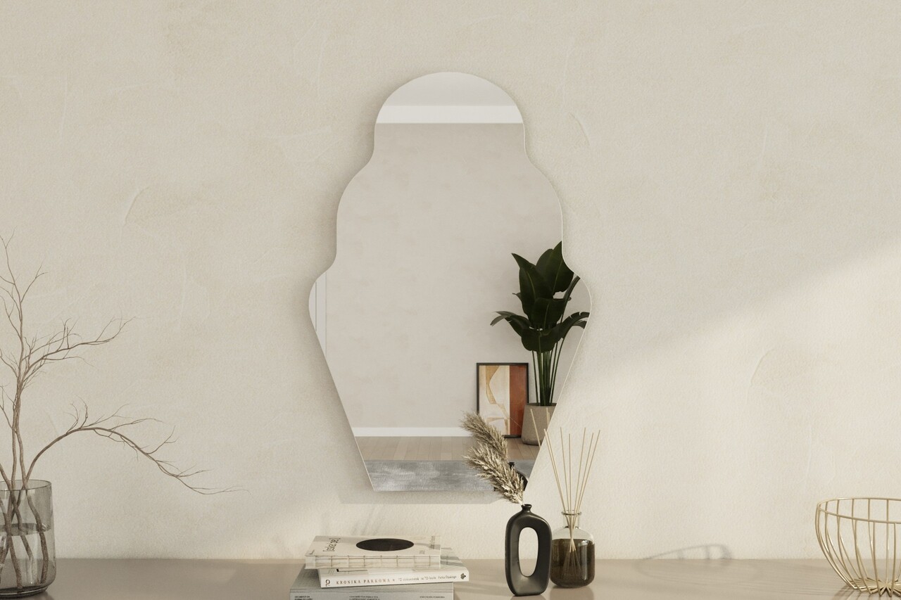 Oglinda decorativa, Siam, Perilla, 50x70x2.2 cm, Negru - 1 | YEO
