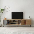 Comoda TV, Homitis, Fiona, 180x48x35.6 cm, Stejar / Antracit