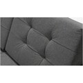 Coltar extensibil reversibil 3 locuri ELTAP, AsgL-02, Asgard, 248x162x93 cm, lemn/poliester, gri inchis