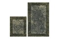 Set covorase de baie 2 piese, Alanur Home, COTTONKT000211, Bumbac, Verde