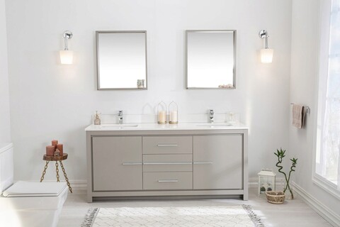 Set mobilier de baie (3 piese), jussara, superior 72, gri