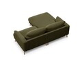 Coltar stanga 3 locuri, Naomi, Micadoni Home, 200x170x75 cm, catifea, verde
