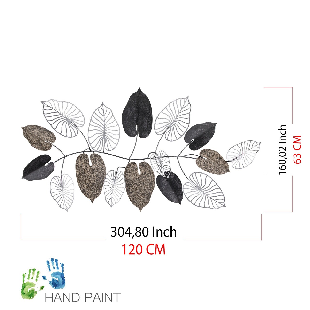 Decoratiune de perete, Furize 3, Dimensiuni: 120 x 4 x 63 cm, Multicolor - view 8