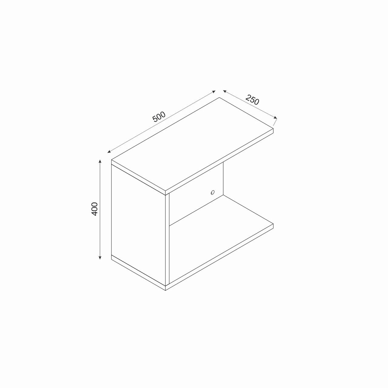 Dulap multifunctional, Teresa, Oak Organizer, 100% PIN, Stejar