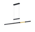 Lustra Trajan, TRIO, 150.5x6x150 cm, 45W, 1x SMD, metal, negru mat/natur