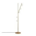 Lampadar, Domino - 11042, Fulgor, 31 x 52 x 167 cm, 5 x G9, 10W, auriu