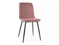 Scaun Alan Brego, Signal, 45x39x91 cm, textil/otel, mov deschis/negru