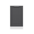 Dulap pentru bucatarie, Hanah Home, Minar, 45x87x58 cm, Alb / Antracit