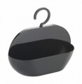 Suport accesorii pentru dus Cocktail, Wenko, 7 x 26 cm, polistiren/ABS, negru