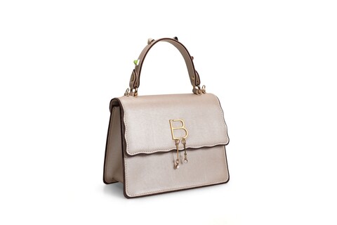 Geanta, lucky bees, 912 gold, piele ecologica, auriu