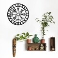 Decoratiune de perete, Vegvisir 2, Tanelorn, 61x61 cm, metal
