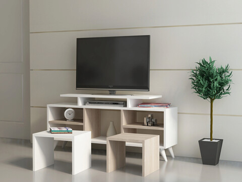 Comoda tv, decorotika, kutay, alb / cordoba