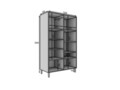 Dulap pentru haine ELTAP, Dullum, 120x60x205 cm, PAL/PVC, alb