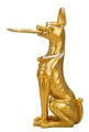 Statueta / figurina decorativa cu tava Dog Pit, Mauro Ferretti, 30x64x91 cm, polirasina/metal, auriu