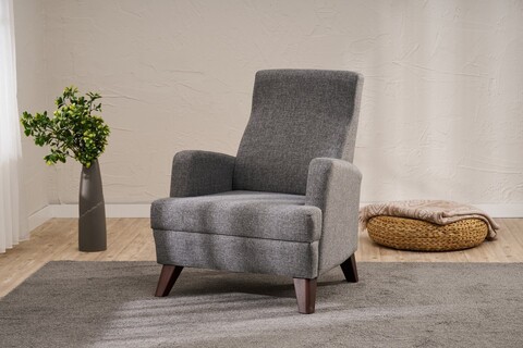 Fotoliu, Atelier del Sofa, 825BLC5241, Lemn, Gri