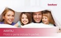 Pachet saltea Bedora Confort Relax Aloe Vera 180 x 200 x 17 cm + pilota + perne, spuma memory
