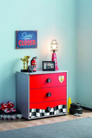 Dulap, Çilek, race cup dresser, 76x74x42 cm, multicolor