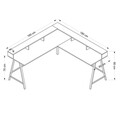 Birou, Minerva, Team, 180x90x60 cm, PAL, Negru