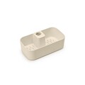 Suport baie cu montaj pe bara de dus, Brabantia, Caddy Soft Beige, 24.4x13.3x7.5 cm, polipropilena, bej