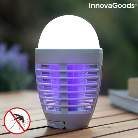 Lampa antitantari reincarcabila cu led 2in1 kl bulb innovagoods, Ø9x15 cm