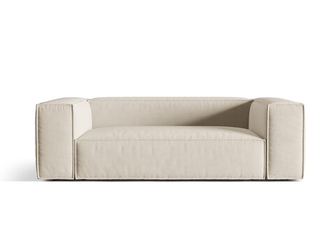 Canapea 3 locuri, Nuria-88, Micadoni Home, 210x110x72 cm, catifea, bej