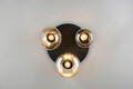 Plafoniera Lumina, TRIO, 35x24.5 cm, 10W, 3x E14, metal, negru mat