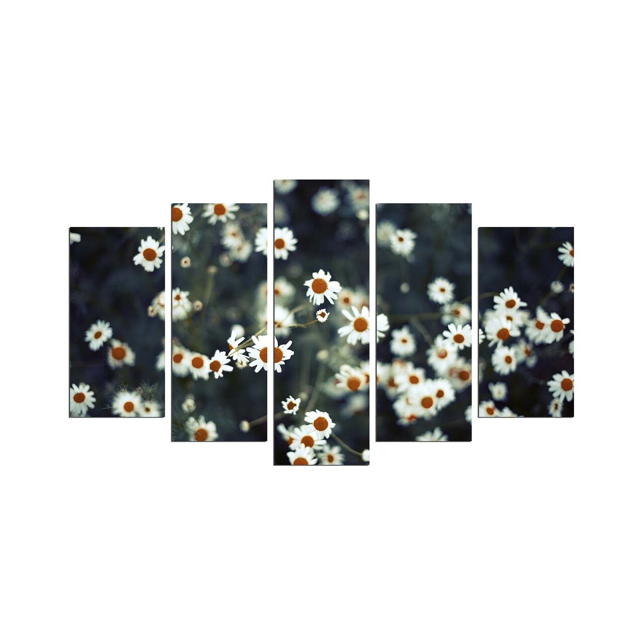 Set 5 tablouri decorative, 5PMDF-83, 20 x 60 cm, Multicolor - view 2