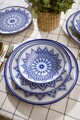 Serviciu de masa, Güral Porselen, 387GRP1355, Portelan , Farfurie intinsa 25x25x2 cm, Multicolor